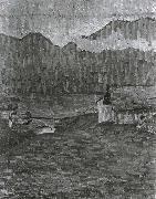 Giovanni Giacometti Giorno di pioggia oil painting on canvas